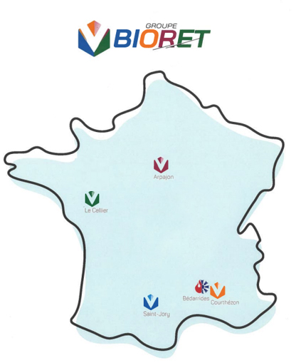 Map Groupe Bioret TER Transports